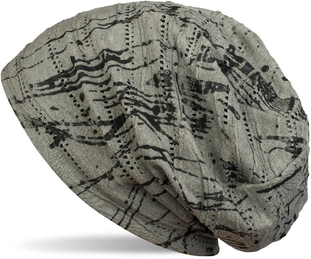 Stylebreaker Beanie mit Farbklecks Muster