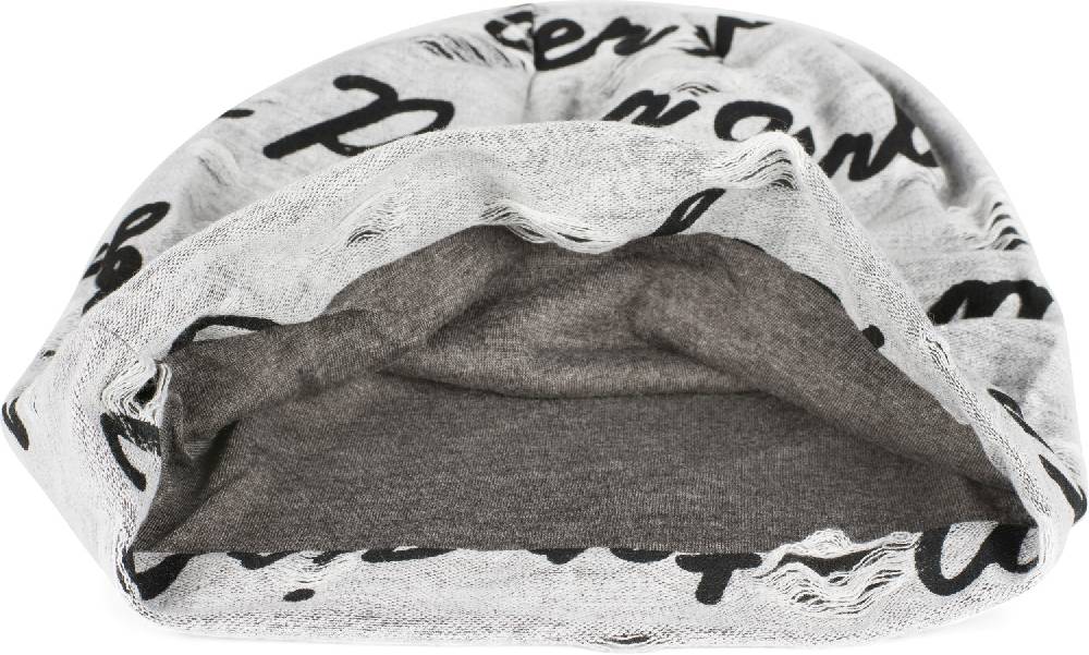 Stylebreaker Beanie Mit Sprüche Print Und Rissen