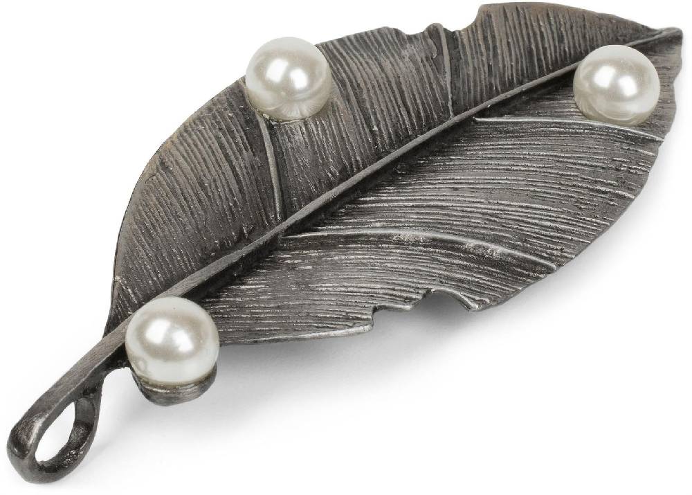 Stylebreaker Blatt Magnet Brosche Mit Perle