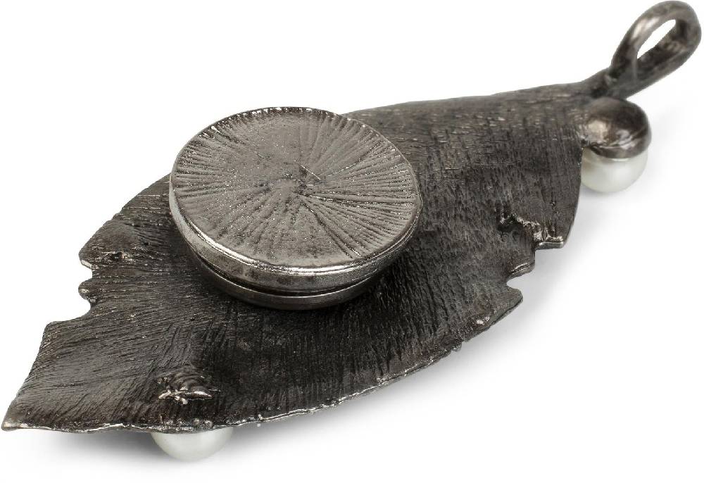 Stylebreaker Blatt Magnet Brosche Mit Perle
