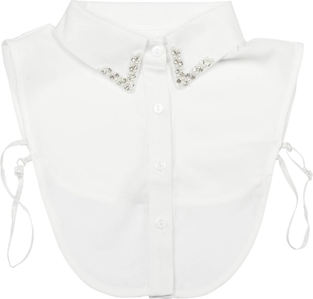 Stylebreaker Blusenkragen mit Perlen und Strass