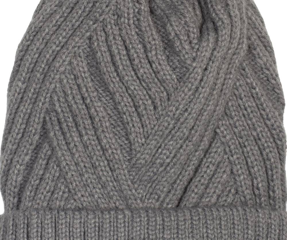 Stylebreaker Bommelmütze Mit Rippenstrick Muster