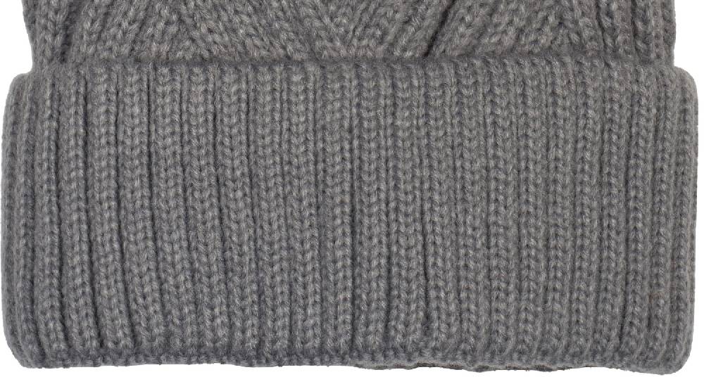 Stylebreaker Bommelmütze Mit Rippenstrick Muster