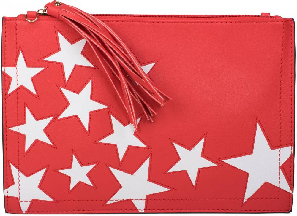 Stylebreaker Clutch mit Sterne Muster