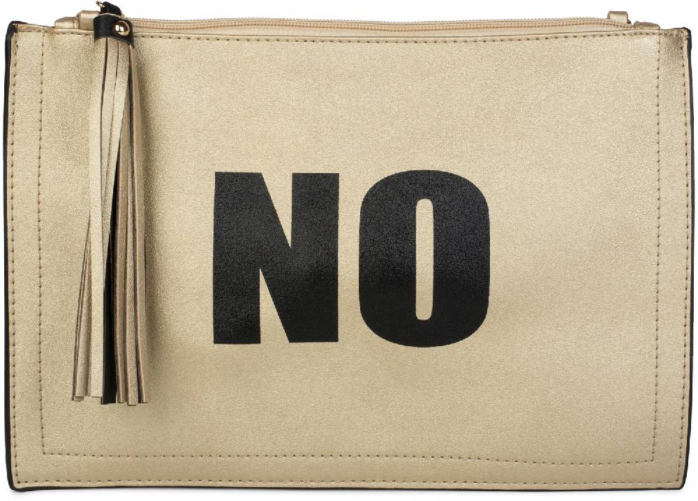 Stylebreaker Clutch Mit YES Und NO Print