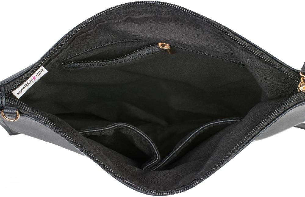 Stylebreaker Clutch Mit YES Und NO Print