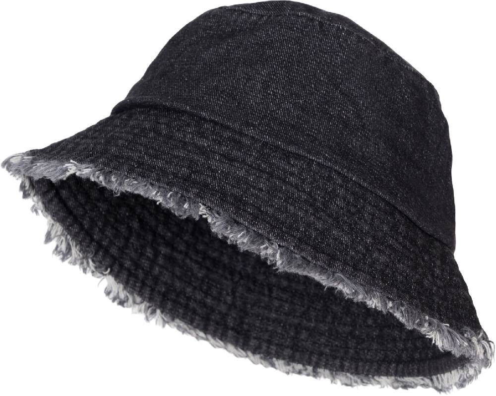 Stylebreaker Denim Fischerhut mit Fransen