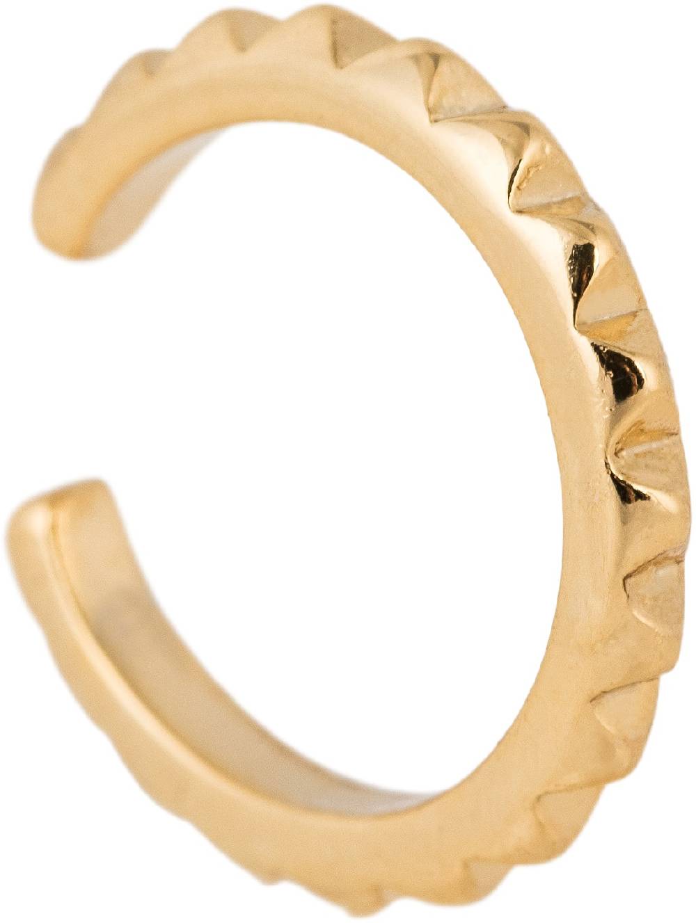 Stylebreaker Ear Cuff Klemm Ohrring mit Zacken