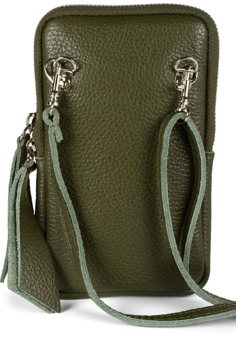 Stylebreaker Echtleder Handy Umhängetasche