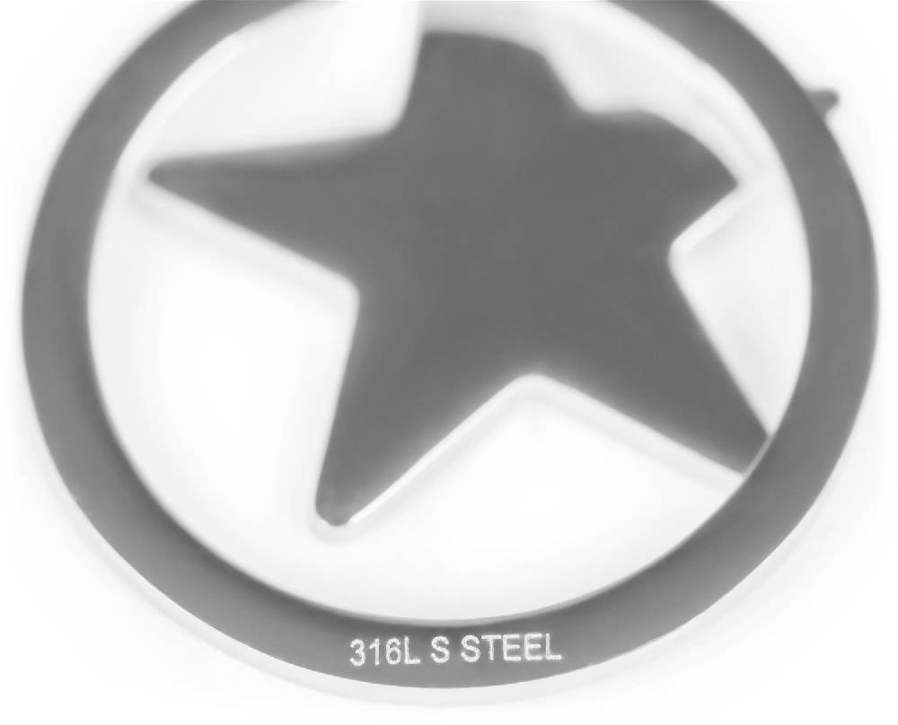 Stylebreaker Edelstahl Ohrringe Kreis Und Stern