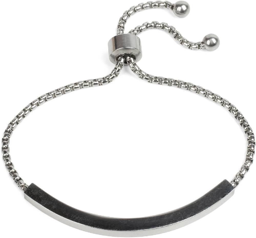 Stylebreaker Edelstahl Slider Armband