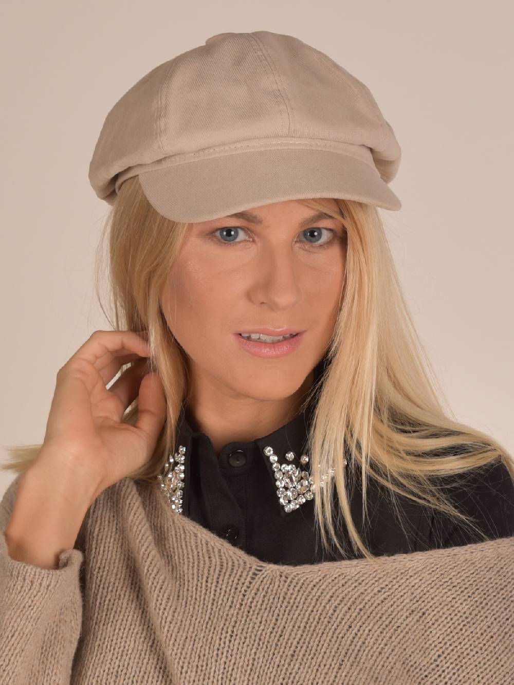 Stylebreaker Einsteckkragen Mit Strass Besetzt