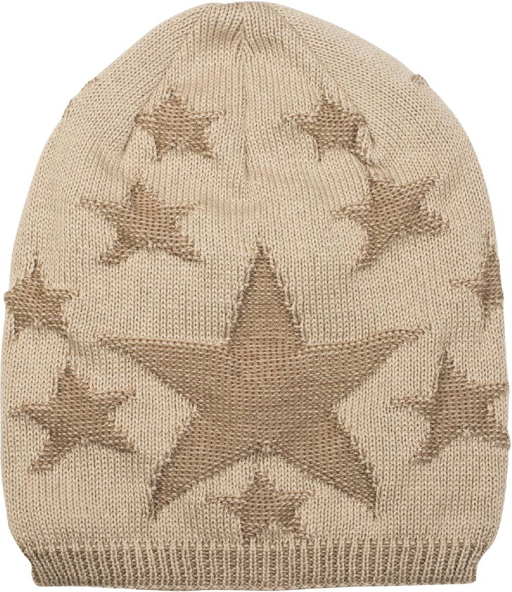 Stylebreaker Feinstrick Beanie Mit Sterne Muster