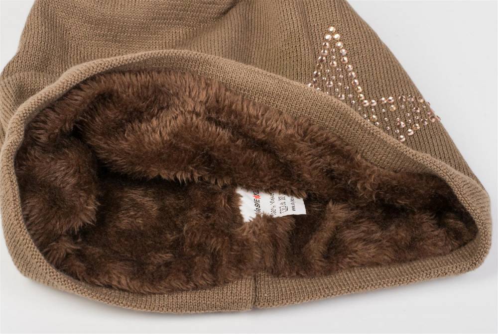 Stylebreaker Feinstrick Beanie Mit Strass Stern