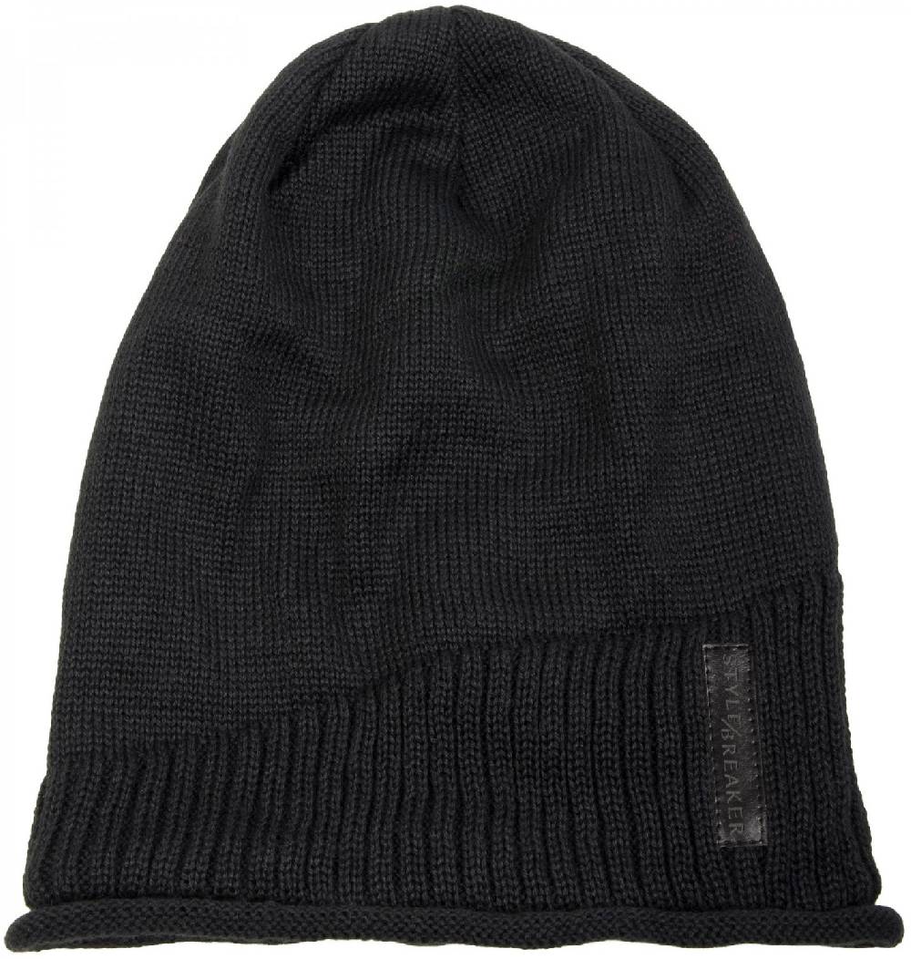 Stylebreaker Feinstrick Beanie Mit Teddyfleece