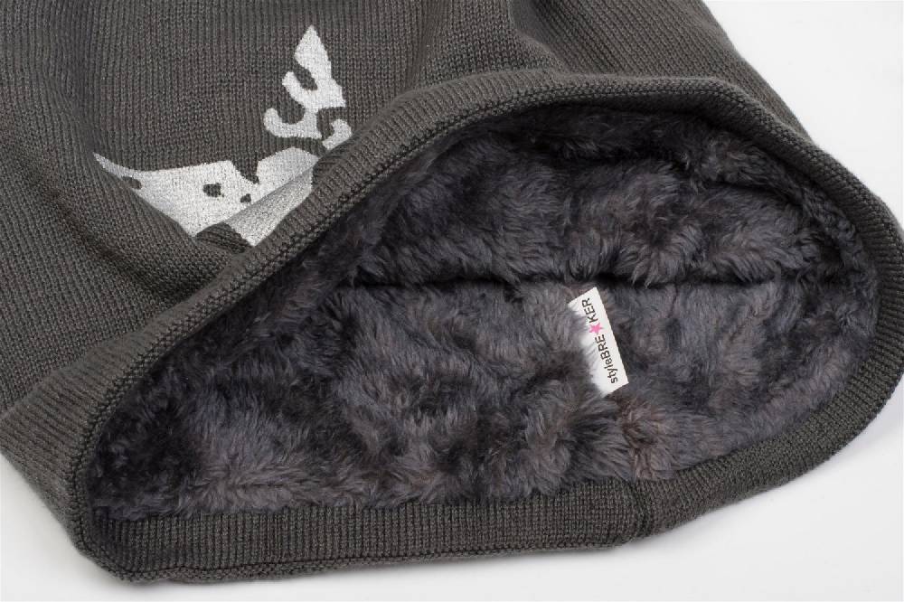 Stylebreaker Feinstrick Beanie Mit Vintage Stern