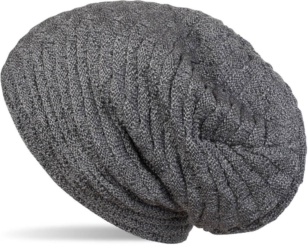 Stylebreaker Feinstrick Beanie mit Wellen Muster