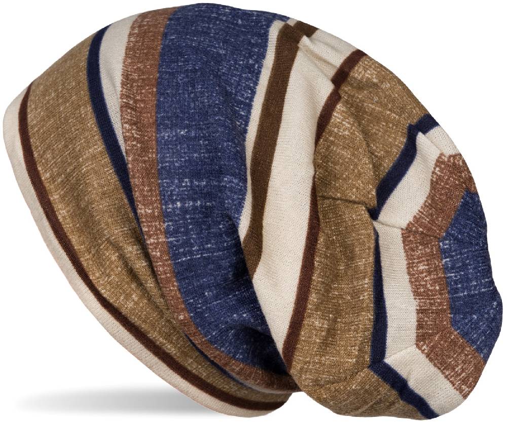 Stylebreaker Feinstrick Beanie Mütze Streifen