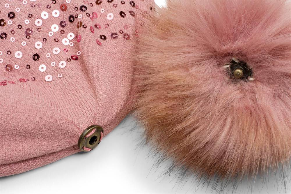 Stylebreaker Feinstrick Bommelmütze Mit Pailletten