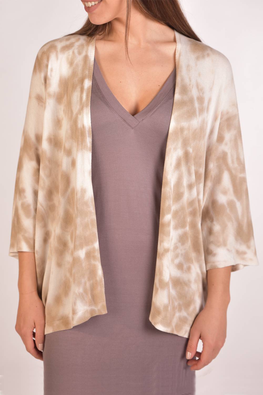 Stylebreaker Feinstrick Cardigan Mit Batik Muster