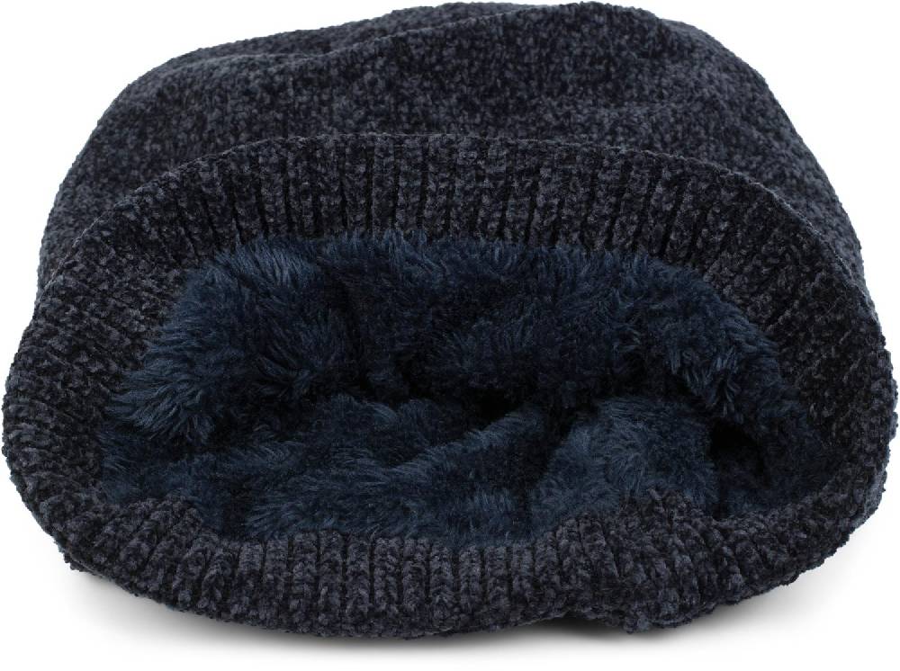 Stylebreaker Feinstrick Chenille Beanie Mütze Uni