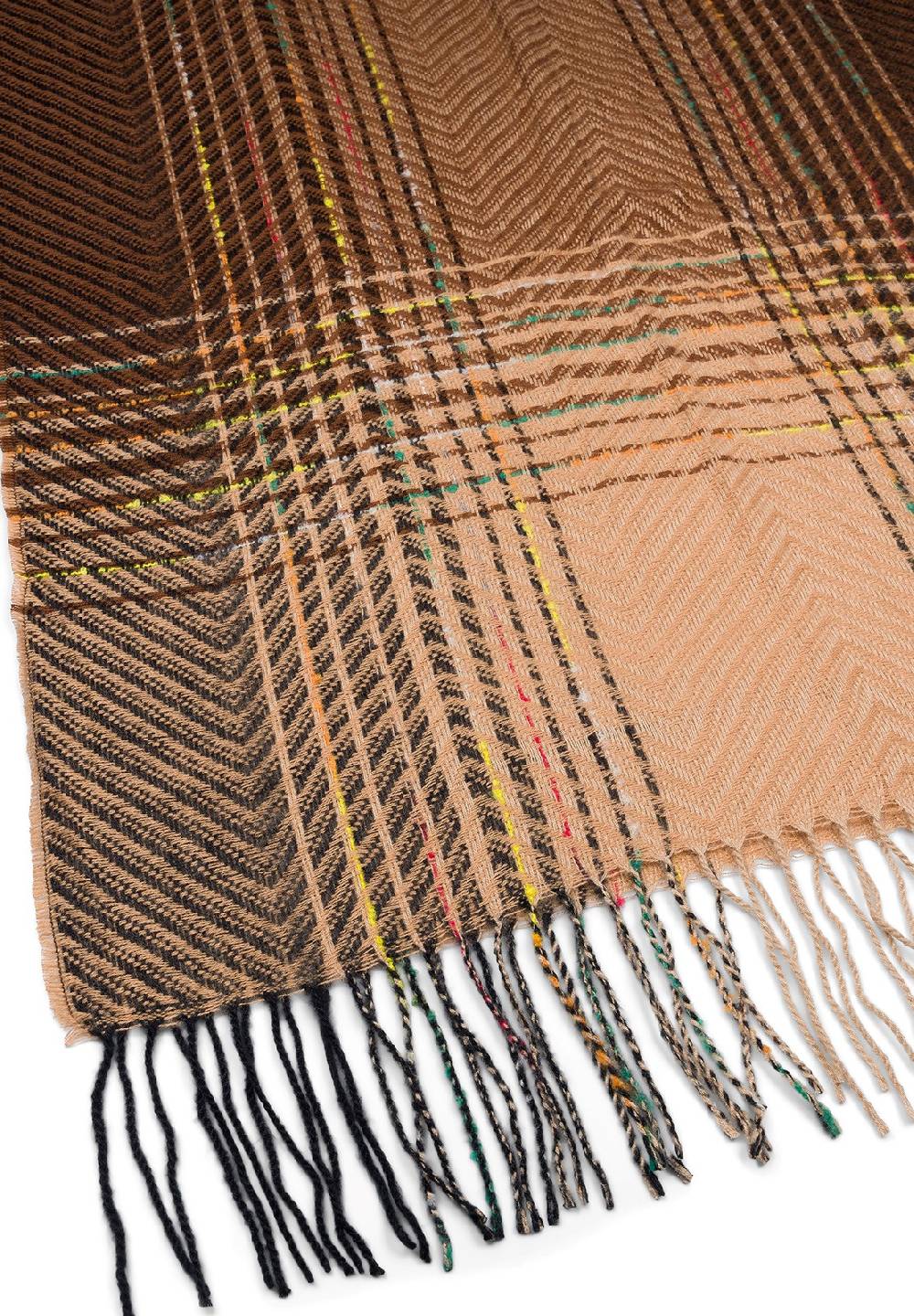 Stylebreaker Feinstrick Schal Zick-Zack Gestreift