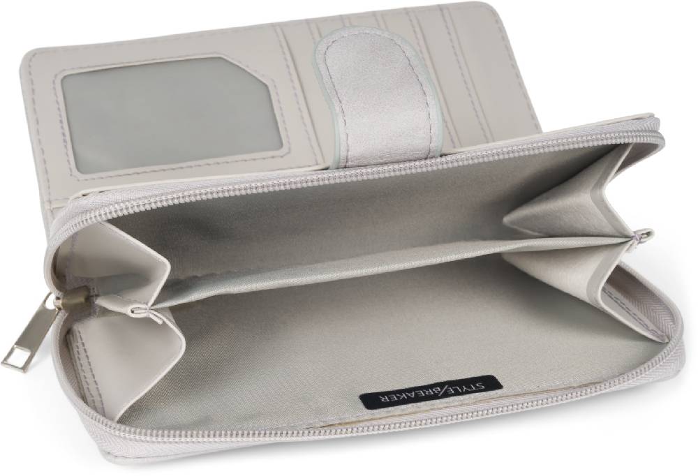 Stylebreaker Geldbörse Im 2-Tone Metallic Look