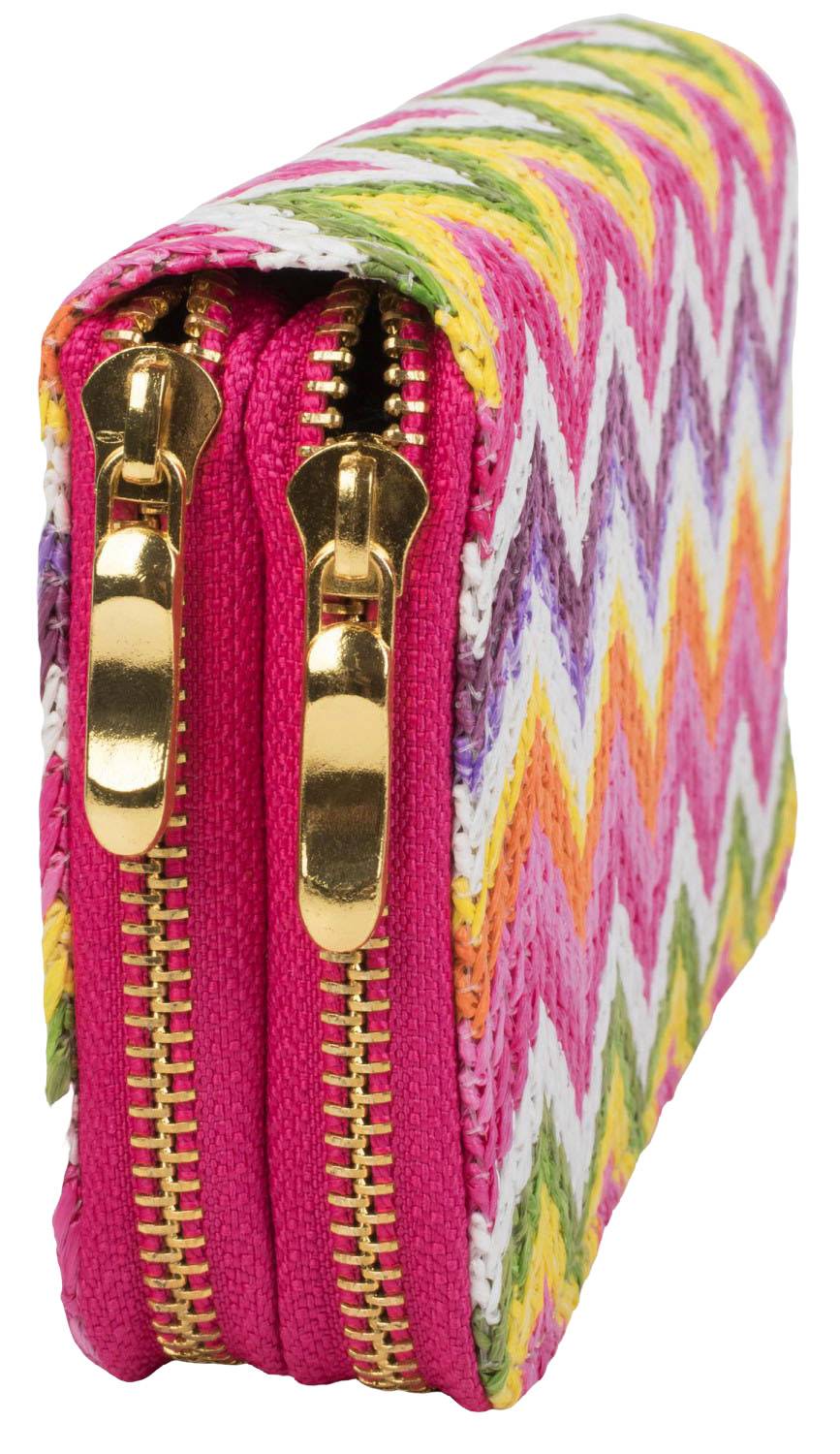 Stylebreaker Geldbörse Mit Buntem Zick-Zack Muster