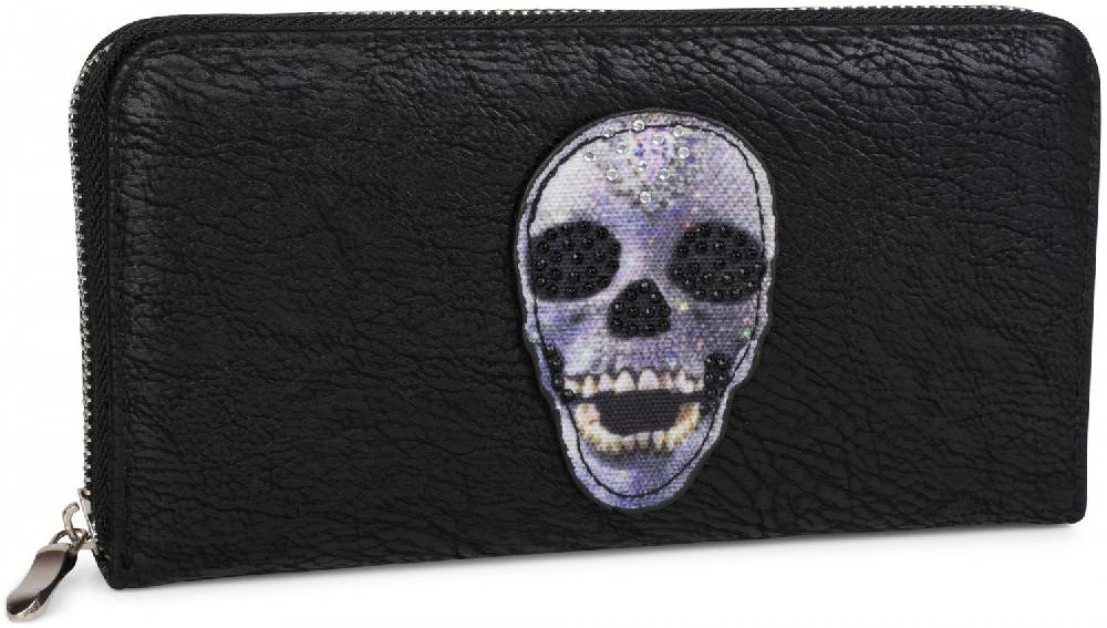 Stylebreaker Geldbörse Mit Strass Totenkopf