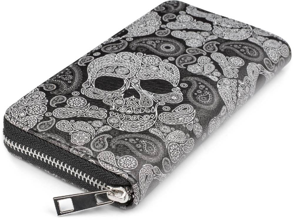 Stylebreaker Geldbörse Mit Totenkopf Paisley Print