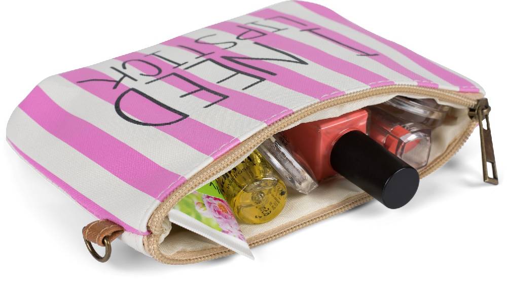 Stylebreaker Gestreifte Beautybag I NEED LIPSTICK
