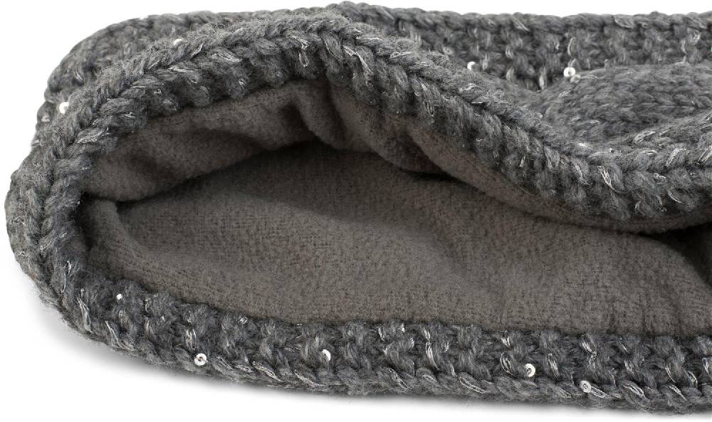 Stylebreaker Grobstrick Stirnband Mit Pailletten