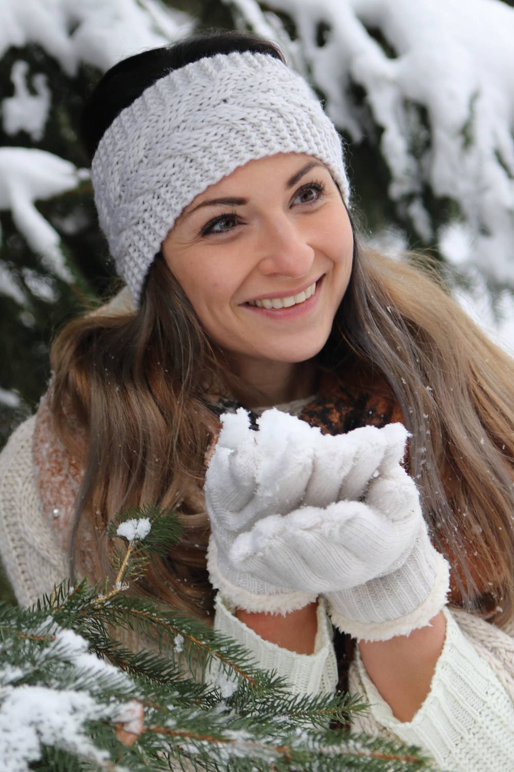 Stylebreaker Grobstrick Stirnband Mit Zopfmuster