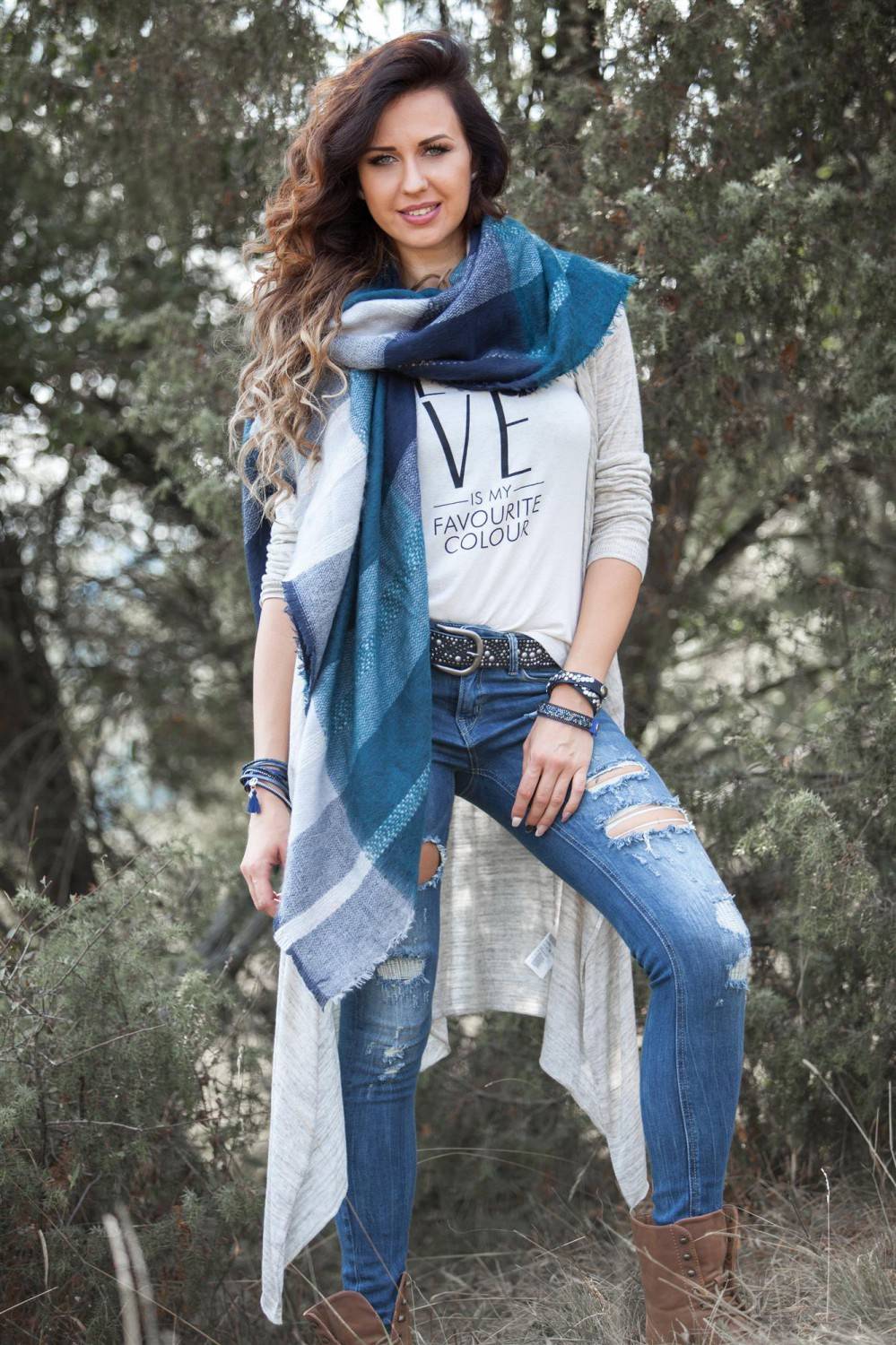 Stylebreaker Großer Karierter XXL Deckenschal