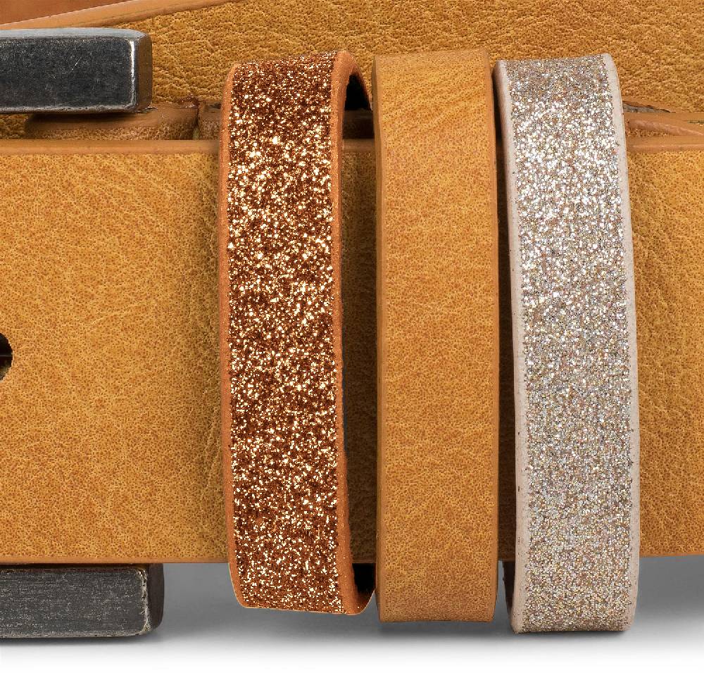 Stylebreaker Gürtel Mit Glitzer An Der Schlaufe