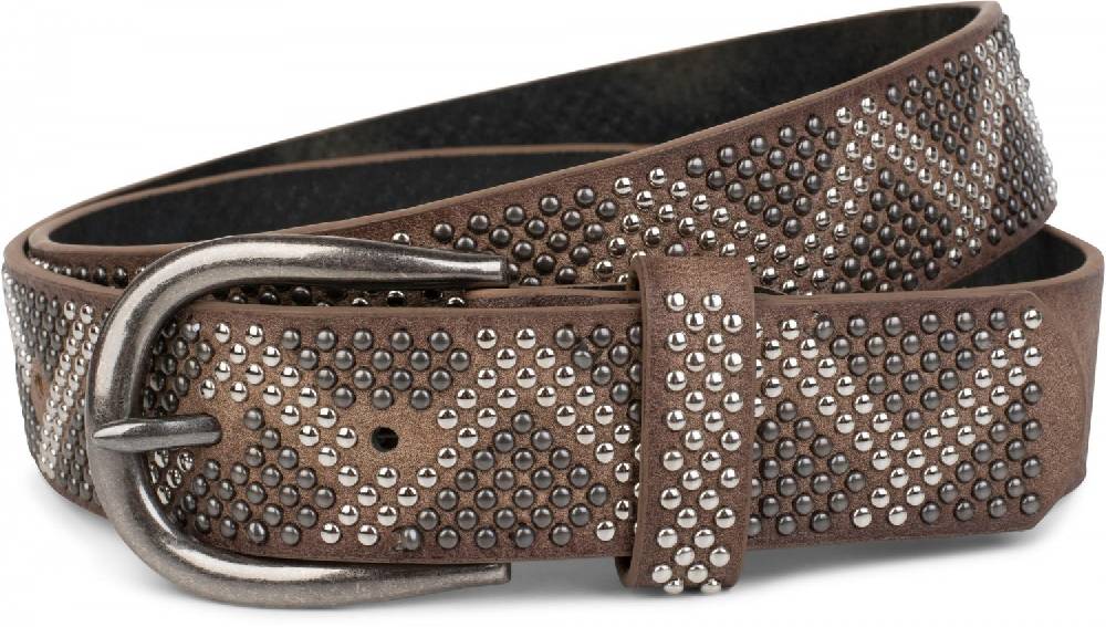 Stylebreaker Gürtel mit Nieten im Zacken Look