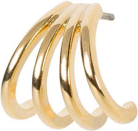 Stylebreaker Halbrunde Hoops In 4-teiliger Optik