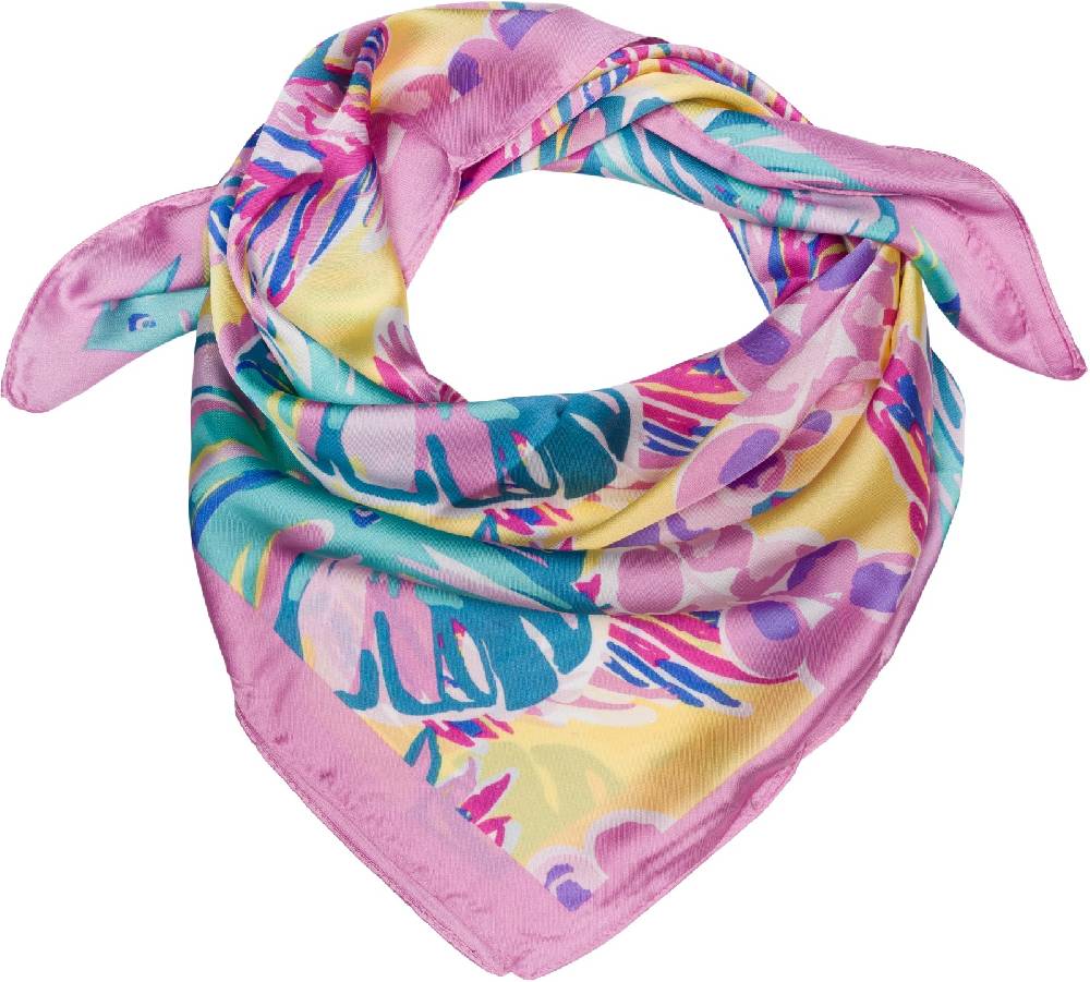 Stylebreaker Halstuch Palmen Blätter Blüten Muster