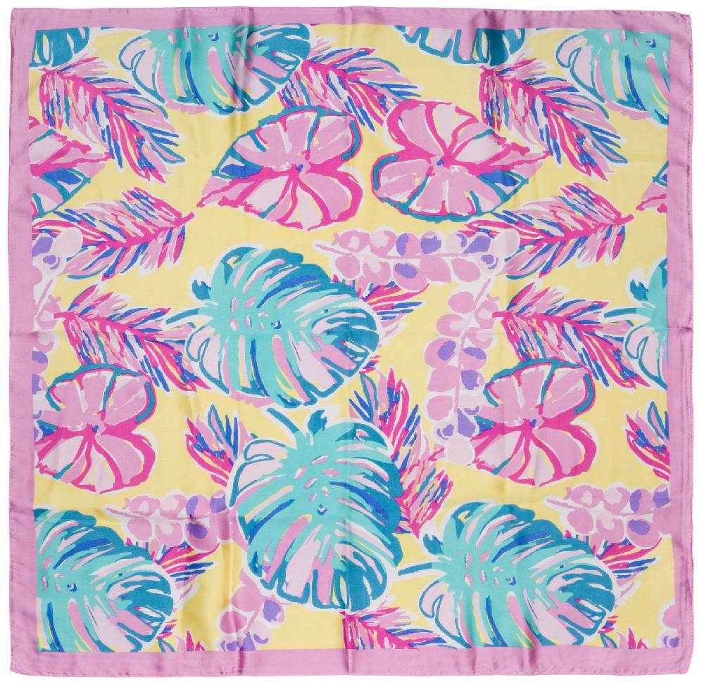 Stylebreaker Halstuch Palmen Blätter Blüten Muster