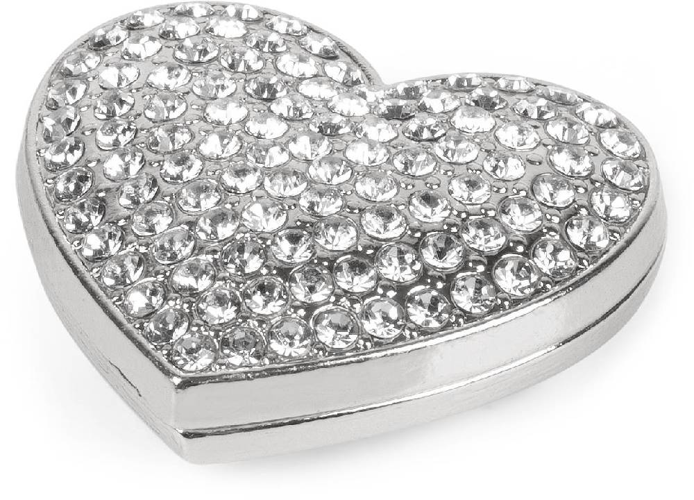 Stylebreaker Herz Magnet Brosche Mit Strass