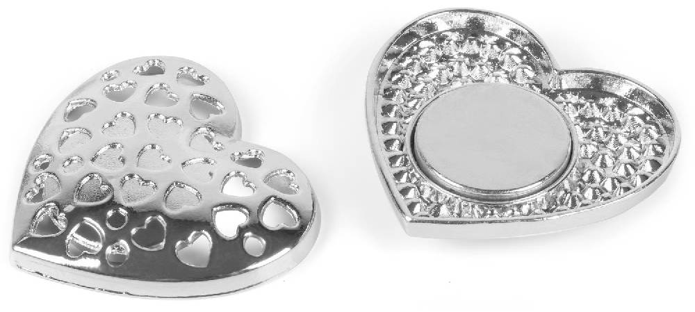 Stylebreaker Herz Magnet Brosche Mit Strass