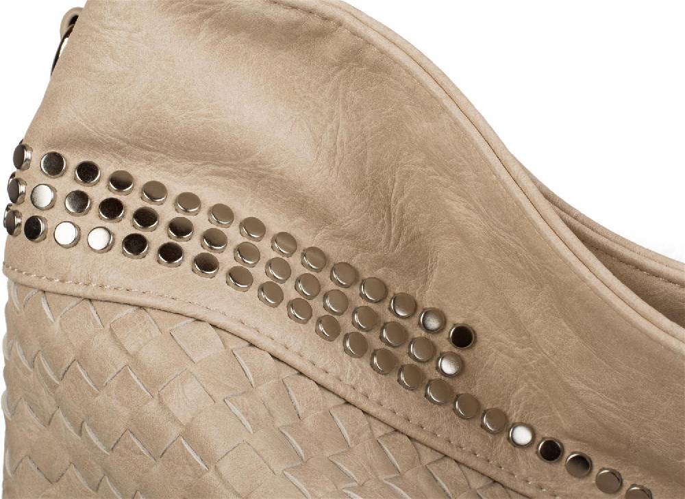 Stylebreaker Hobo Bag In Flechtoptik Mit Nieten