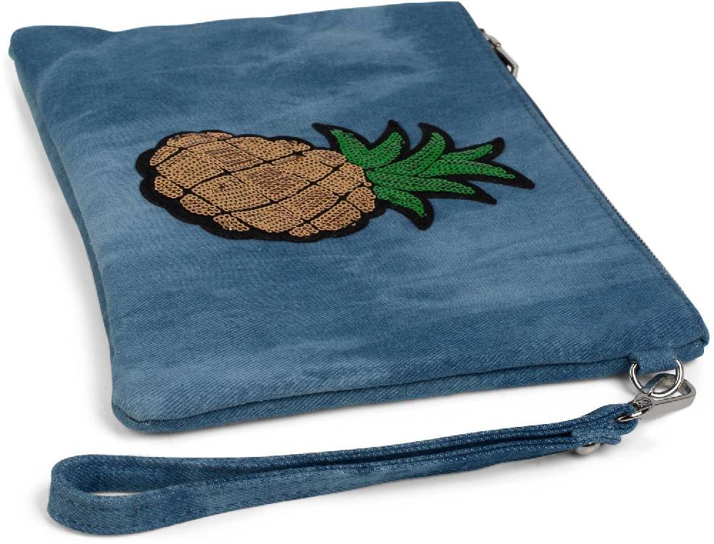 Stylebreaker Jeans Clutch Mit Pailletten Ananas