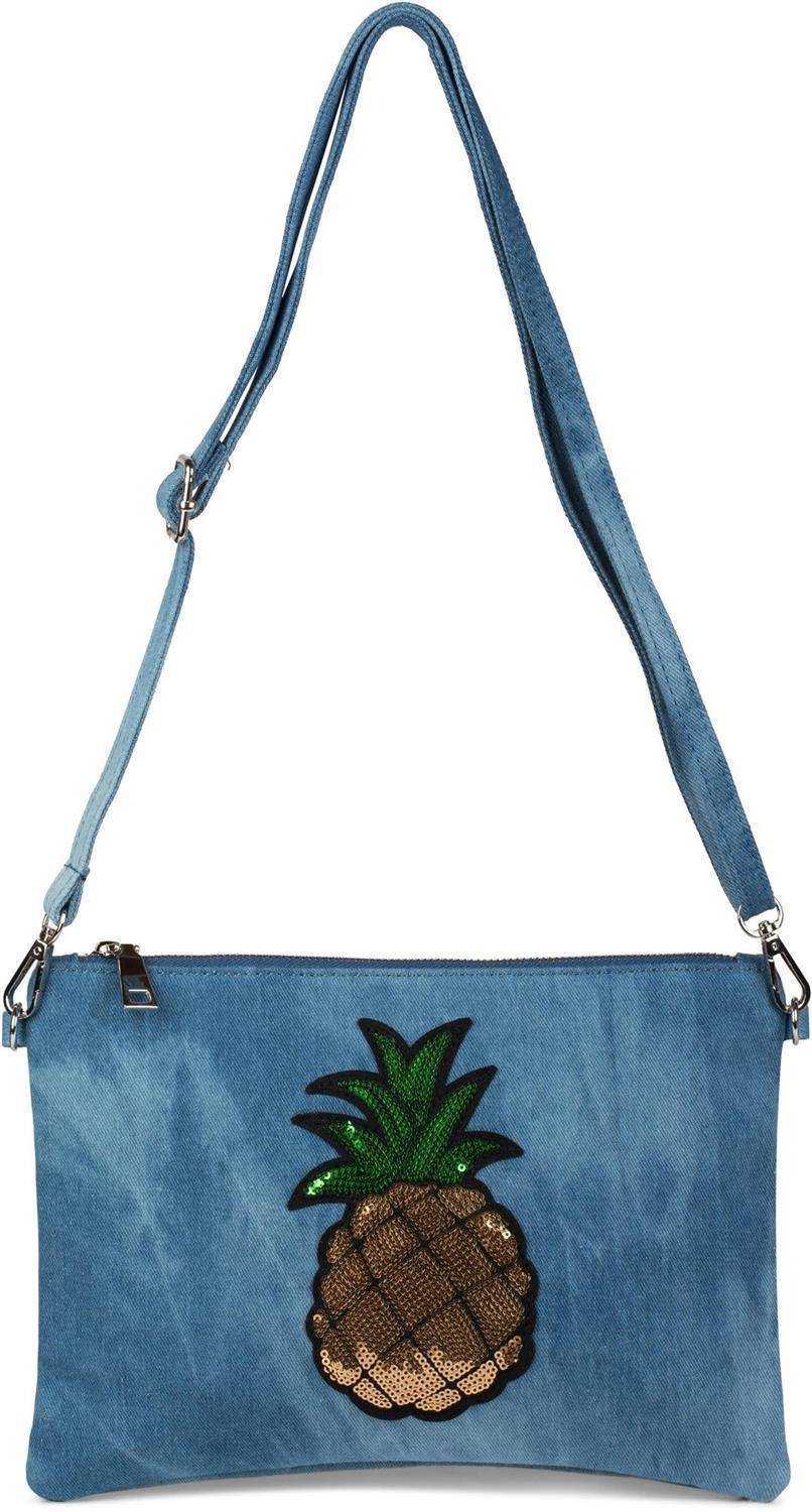 Stylebreaker Jeans Clutch Mit Pailletten Ananas