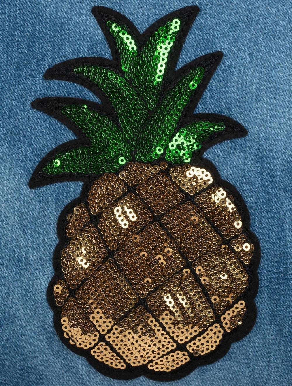 Stylebreaker Jeans Clutch Mit Pailletten Ananas