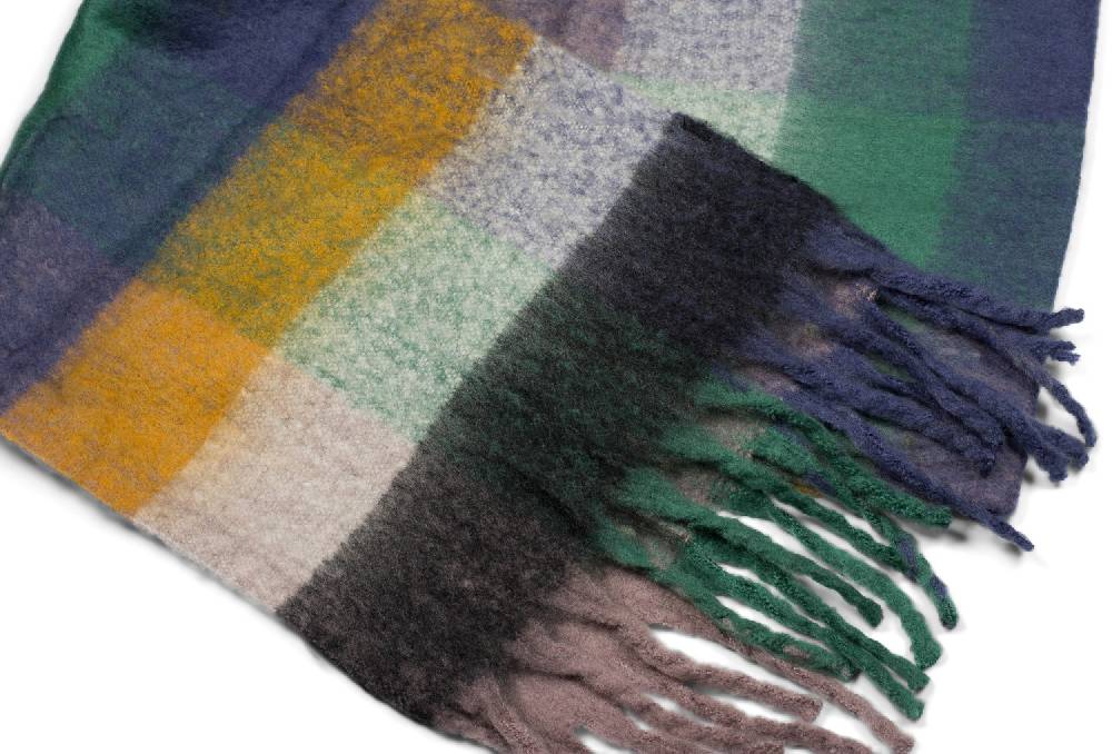 Stylebreaker Karo Web Strickschal Bunt