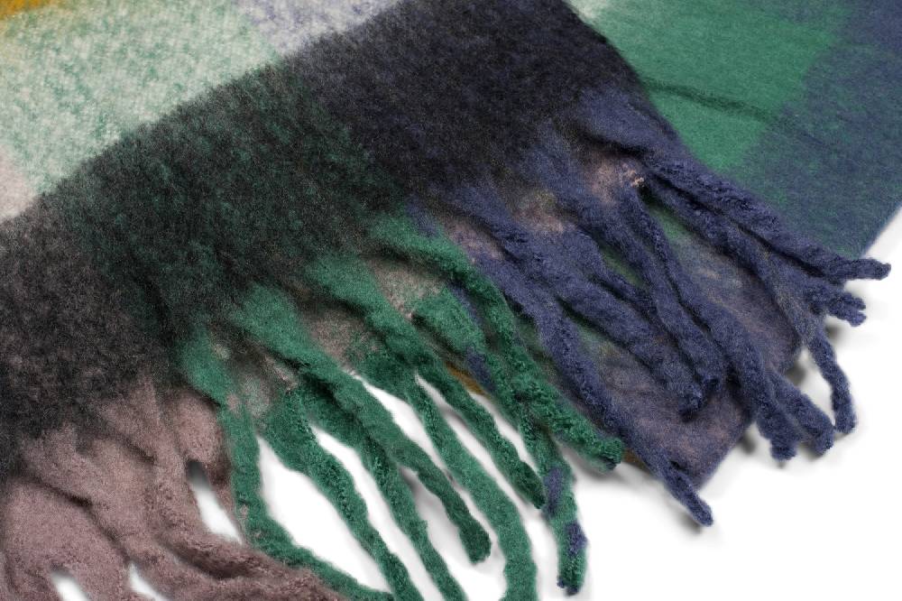 Stylebreaker Karo Web Strickschal Bunt