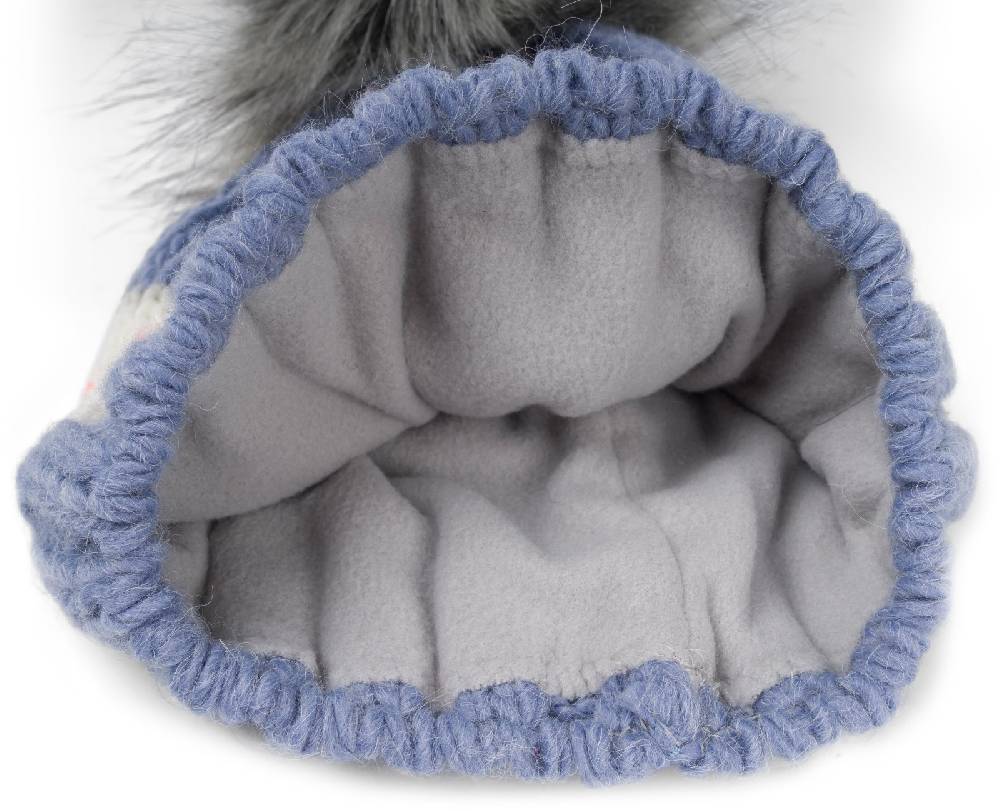 Stylebreaker Kinder Strick Bommelmütze Herzmuster