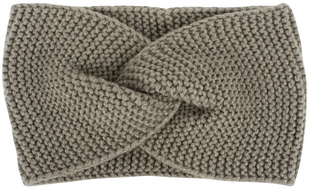 Stylebreaker Krausstrick Stirnband Twist Knoten