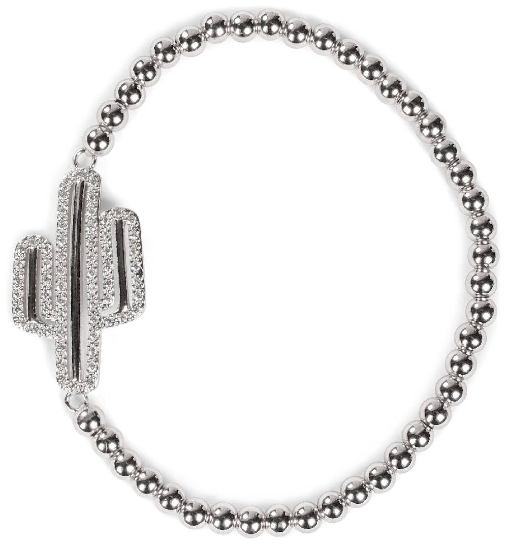 Stylebreaker Kugelarmband Mit Kaktus Und Strass